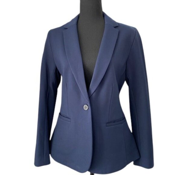 Old Navy Jackets & Blazers - NWOT OLD NAVY Blue Stretch Knit Blazer Jacket Medium